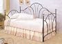 Black Metal Fan Back Daybed