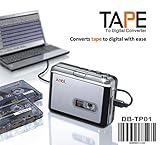 Jumbl Audio USB Portable Cassette Tape-to-MP3 Player Adapter with USB Cable and Software Cd Also Features Auto Reverse - FOR PC