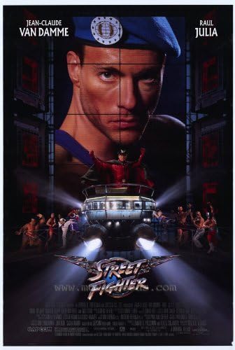 Unframed canvas prit poster Street Fighter Movie JeanClaude Van DammeRaul JuliaWes StudiMing NaDamian ChapaSimon Callow 24x36inch(60x90cm)