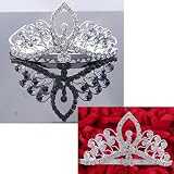 New Princess Bridal Flower Girl Crystal Tiara Comb H64
