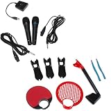 GTMax Dual Wired Microphone set + 3 in 1 Sports Kit for Sony Playstation PS3