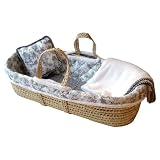 Tadpoles Black Toile Moses Basket
