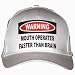 Warning: Mouth operates faster than brain White Hat / Baseball Cap