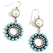Martine Wester Turquoise & Silver Drop Earrings