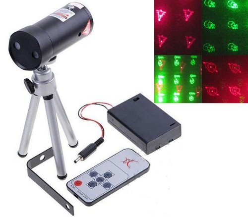 Portable Voice Remote Control Laser LED Stage Projector Lighting DJ