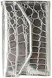 New Arrival! Crocodile Print Cell Phone Wallet/Wristlet-Metallic Silver!
