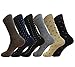 Mens MIX DESIGN FORMAL DRESS SOCKS COTTON BLEND 6 PAIRS SOCKS SIZE 10-13 ( (Assorted)