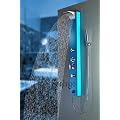 Blaues Sanlingo Alu Duschpaneel Duschs�ule mit Wasserfall / Regendusche