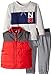 Nautica Boys' 3 Piece Puffer Vest Outerwear Set