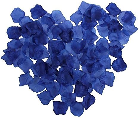 Greede 1000pc Royal Blue Wedding Table Decoration Silk Rose Petals Flowers Confetti