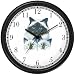   - Birman Cat Mom and Kittens Cat - JP - Wall Clock by WatchBuddy Timepieces (Hunter Green Frame)