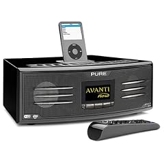 Pure Avanti Flow Digitales Internetradio (DAB/DAB+/Stereo UKW-Tuner, Apple iPod-Dock, USB 2.0, 75 W RMS) schwarz