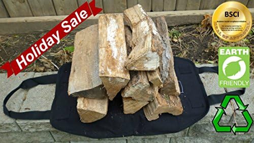 Canvas Firewood Log Carrier to Tote Wood to Your Fireplace, Wood Stove or Even Bonfire. Also Used As a Firewood Storage Rack for Your Rv, Cottage, Tent or Camper As It's Waterproof, Rot Proof and Comes with a Lifetime Guarantee.