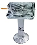 Grill Holzkohle Säulengrill Rechteckgrill Edelstahl