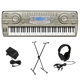 Casio WK3800AD 76 Key Electronic Keyboard with Premium Accessories Package