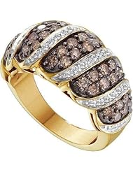 1.48CTW COGNAC DIAMOND FASHION BAND