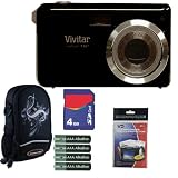 Vivitar X327 10.1MP Digital Camera With 2.7-inch LCD Screen Plus 4GB Accessory Kit