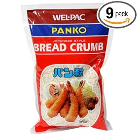 Wel Pac Panko Bread Crumbs, 6-Ounce Bag (Pack of 9)