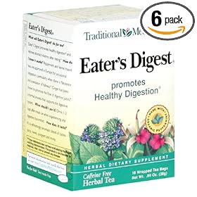 Traditional Medicinals Eater's Digest, 16-Count Boxes (Pack of 6)