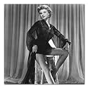 Anne Francis B&W Gallery Wrapped Box Canvas Print (Sitting on Stool)