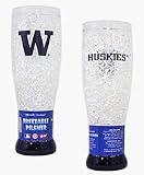 Washington Huskies Plastic Crystal Pilsners - Set of 2