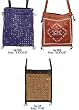 Cotton Beaded and Embroidered Bags 3 Pieces Set Drawstring Closure Top Women Handcrafted Casual Accessoriers (gmbg018)