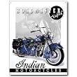 Nostalgic Indian Motorcycles Tin Sign : Roadmaster "Eighty"