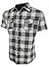 Enimay Mens Fitted Plaid Short Sleeve Button Down Shirt (Many Colors Available)