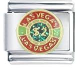 Las Vegas $2 Chip Italian Charms Bracelet Link