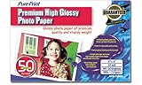 PurePrint Premium High Glossy 4 x 6 Inch Photo Paper 50 Sheets (NPG-35040)