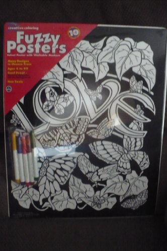 Creative Coloring Fuzzy Posters Butterfly Love 16 X 20