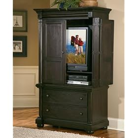 Home Elegance Sophisticated Classic Armoire Ebony finish 1376-7 by Home Elegance
