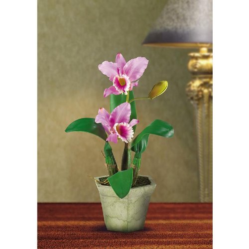 Potted Cattelya Silk Orchid Arrangement