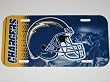 SAN DIEGO CHARGERS Officially Licensed Team Colored Logo Plastic LICENSE PLATE