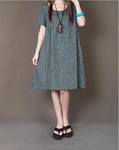 formanism ガーリー 小花柄 コットン 半袖 ワンピース レディース