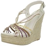 Chinese Laundry Women's Dance Fever Wedge Sandal,Bone,6.5 M US