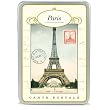 Paris Cavallini Carte Postale Tin of 18 Assorted Postcards, 2 of Each Design