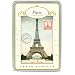 Paris Cavallini Carte Postale Tin of 18 Assorted Postcards, 2 of Each Design