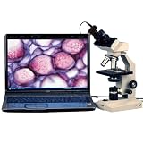 AmScope 40X-2000X Veterinary Compund Microscope + 5MP Camera