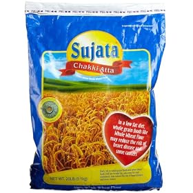Sujata Chakki Atta, Whole Wheat Flour, 320-Ounce Bag