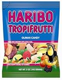 Haribo TropiFrutti, 5-Ounce Bags (Pack of 12)