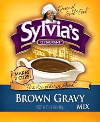 Sylvia's Brown Gravy Mix, 1.6-Ounce, 12-Count Boxes