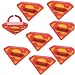 Search : Superman Cakes Cupcakes - 8 Superman Emblem Rings Rings & Party Favors