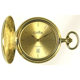 Click here to buy Condor 14K Solid Gold Mens Hunting Case Pocket Watch - PW2003 by Condor.