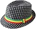 TAUT Unisex Short Brim Sun Fedora Hat with Solid / Colorful Band