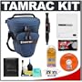 Tamrac 515 Compact Zoom Pak Digital SLR Camera Bag Holster Case (Blue) + Accessory Kit for Canon Rebel T3, T3i, T1i, T2i, EOS 60D, 5D, 7D, Nikon D3000, D3100, D5000, D5100, D7000, D300s, Olympus Evolt E-5, E-30, E-620 & Sony Alpha A560, A580, A33, A35, A55