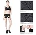 BALEAF Women's Swim Yoga Shorts Running Workout Volleyball Athletic Shorts Side Pockets Non See-Through Heather Black Size L