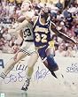 Magic Johnson/Larry Bird Dual Signed 8 X 10 ��Photo -- (Post Up) Boston Celtics Los Angeles Lakers -