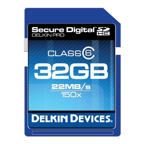 Delkin 32 GB Secure Digital (SD) PRO Class 6 150X Memory Card DDSDPRO2-32GB
