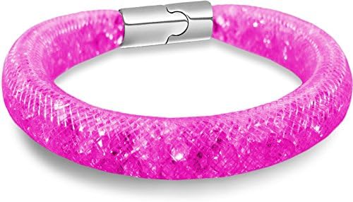 LUNA Single Wrapped Stardust Bracelet - Fuchsia